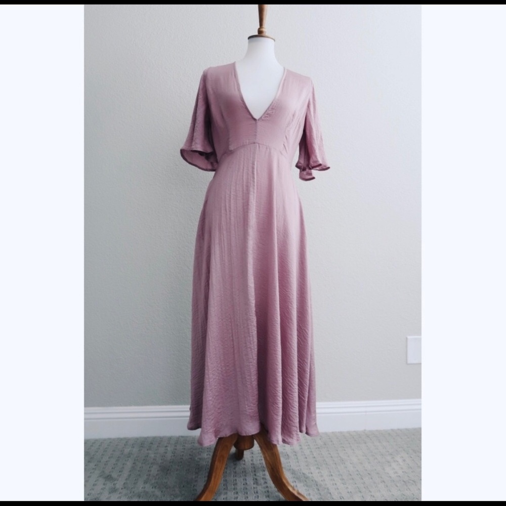 Elegant mauve dress